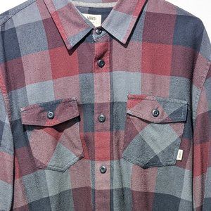 Vans Off the Wall Flannel Plaid Shirt - Size XL
